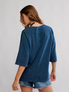 Perfect Oversized Tee in Varsity Navy