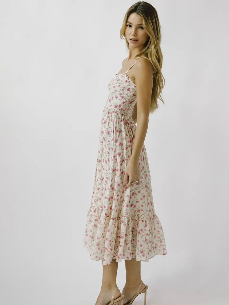 FINAL SALE Rosie Floral Midi Dress