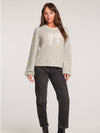 Bow Sweater in Heather Grey