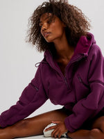 Wild And Free Fleece Pullover - Black Cherry