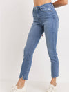 Medium Denim Skinny Straight Jean