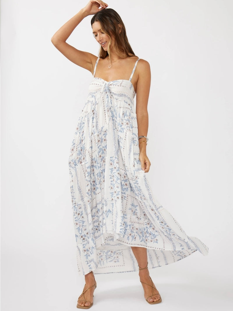 Paloma Patchwork Hi Lo Maxi Dress