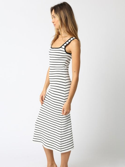 Palmer Low Back Striped Mini Dress