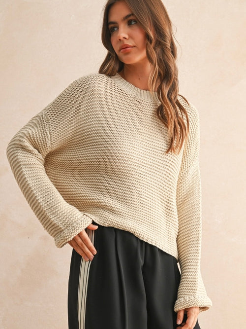 Round Neck Knit Asha Sweater