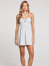Ocean Striped Halter Mini Dress
