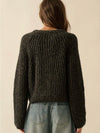 Ophelia Button Front Cardigan Sweater in Black