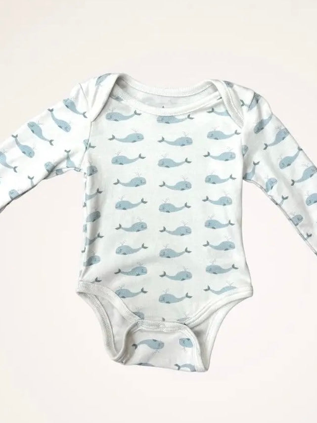 Baby Whale Long Sleeve Bodysuit