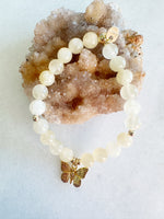 Yellow Selenite Butterfly Octa Stretch