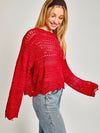 Long Sleeve Open Neck Sweater