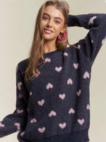 Heart Cutesy Sweater Top