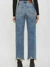 Medium Dark Wide Straight Jean