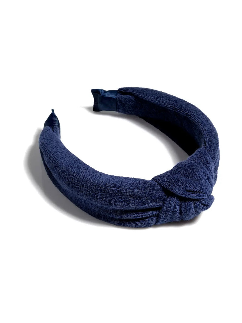 Terry Headband in Navy