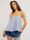 FINAL SALE Cha Cha Convertible Top in Blue Heron