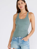 Micro Rib Tank in Sage
