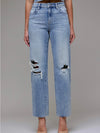Ella High Rise Distressed Jeans