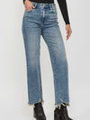 Medium Dark Wide Straight Jean