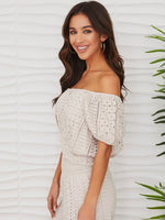 Eyelet Crop Top