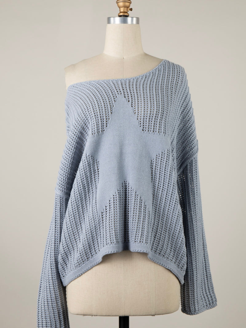 Star Beach Cable Knit Sweater