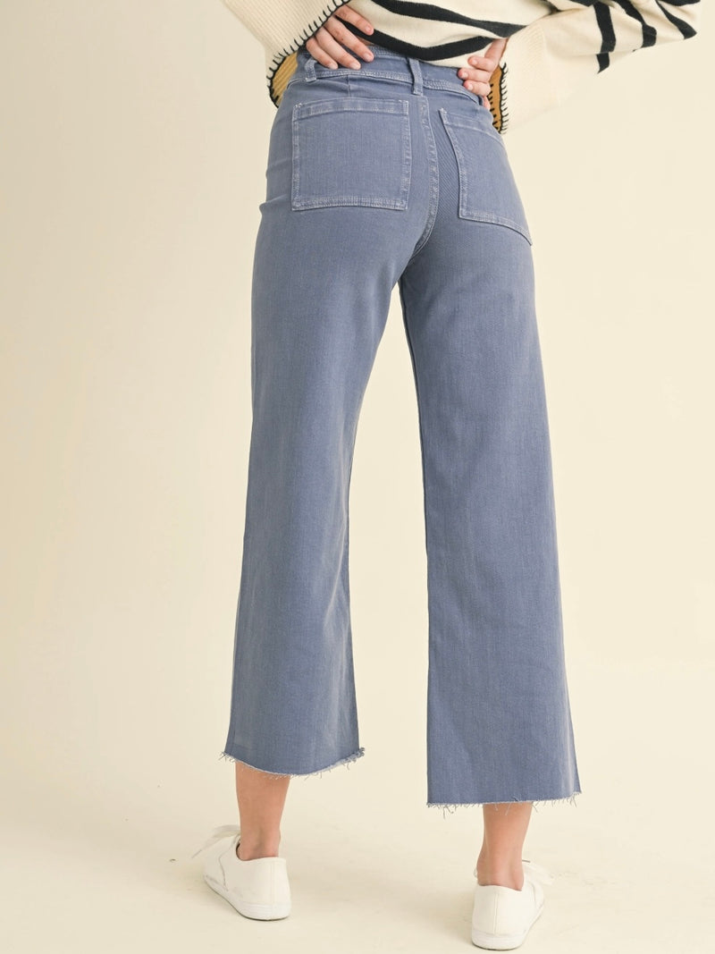 Marina Wide Leg Jeans in Periwinkle