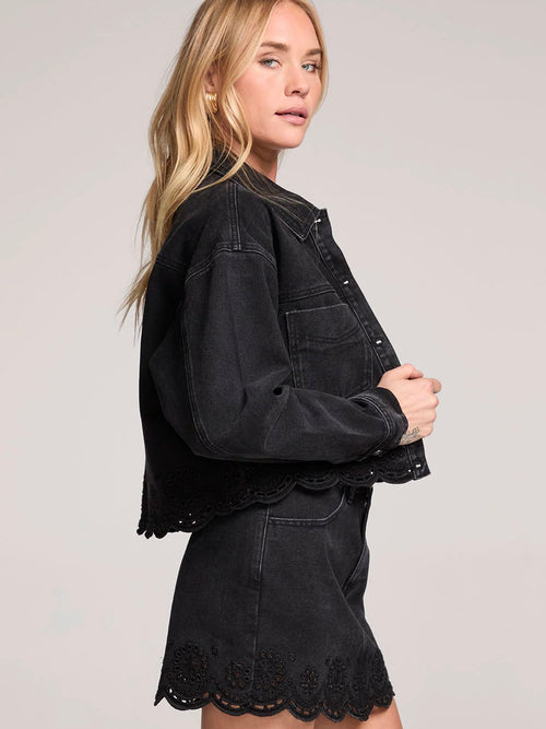 Perrin Jacket in Washed Black