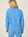 Chenille Cozy Cable Knit in Sea