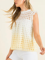 Sunshine Ombre Eyelet Top