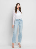 Light Wash Clean Stretch Straight Leg Denim