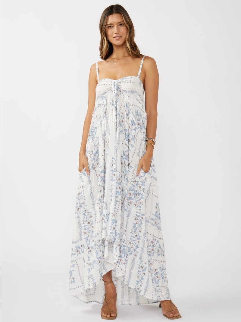 Paloma Patchwork Hi Lo Maxi Dress