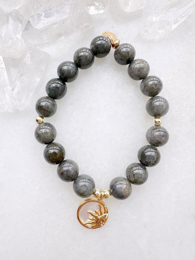 Labradorite & Mother of Pearl Sun Deka Stretch