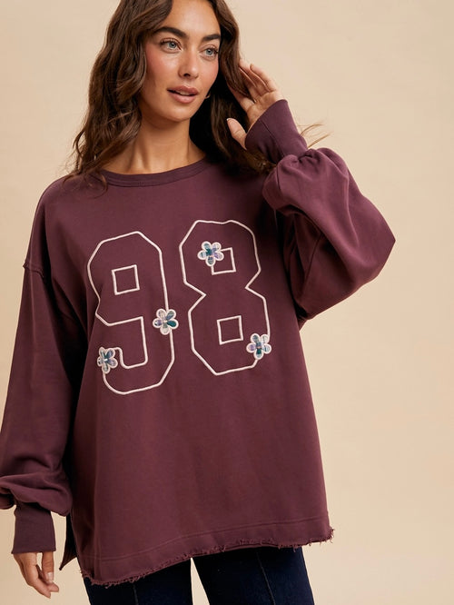 Oversized 98 Jersey Sweatshirt