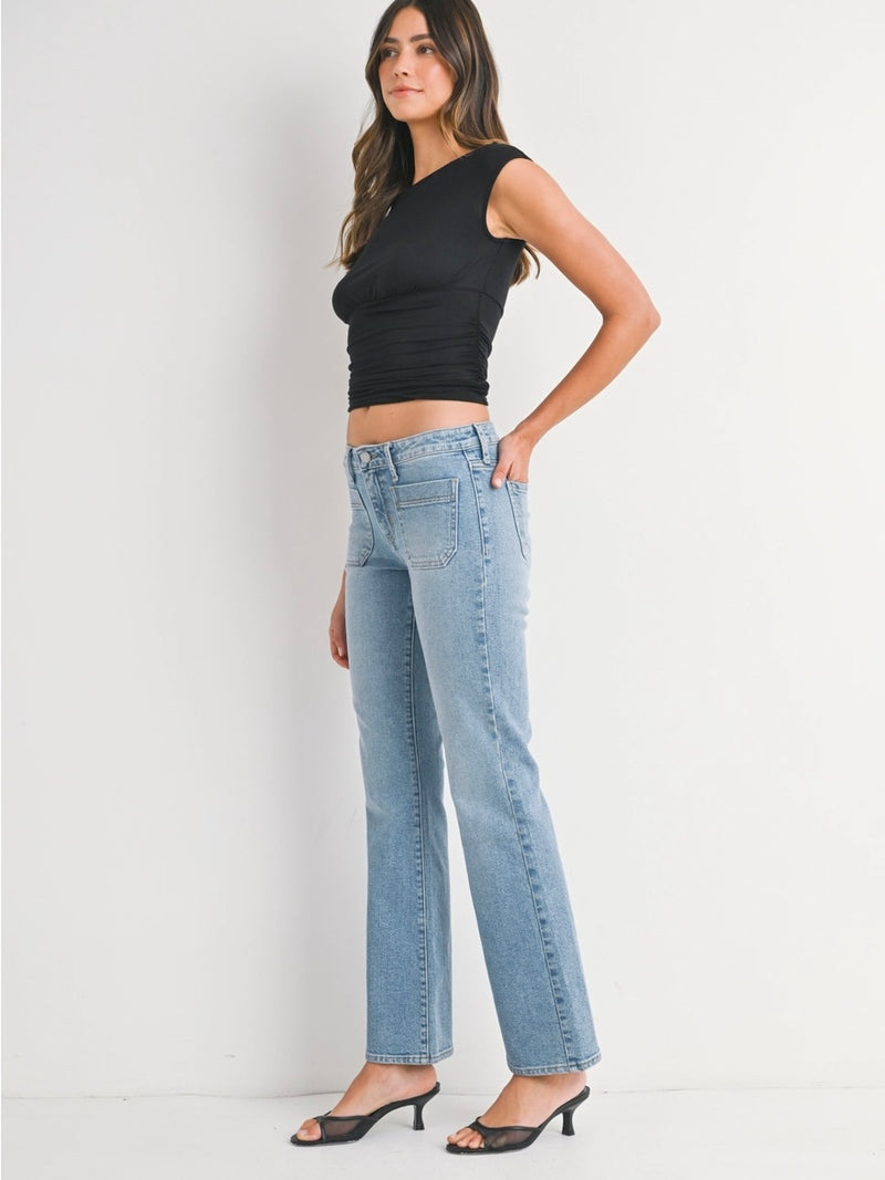 Mini Patch Pocket Bootcut