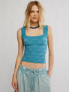Love Letter Cami in Mineral Blue