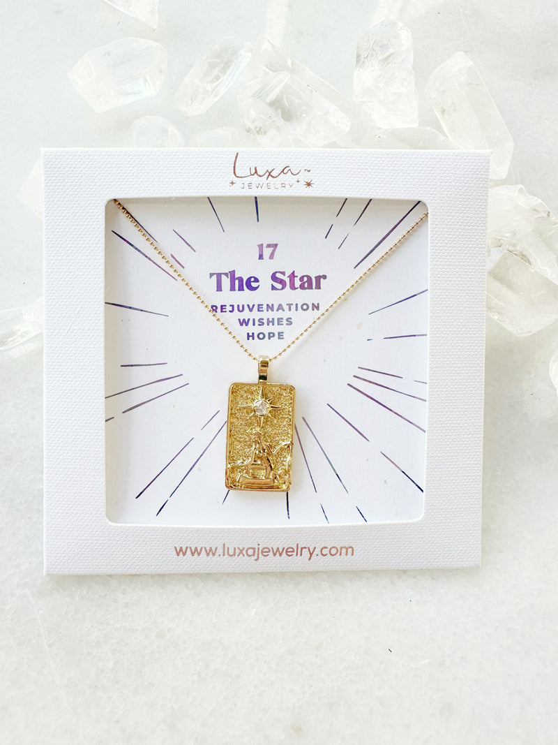 #17 The Star Major Arcana Tarot Necklace