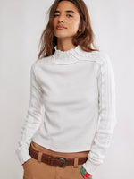Breezy Slit Sweater Thermal Top