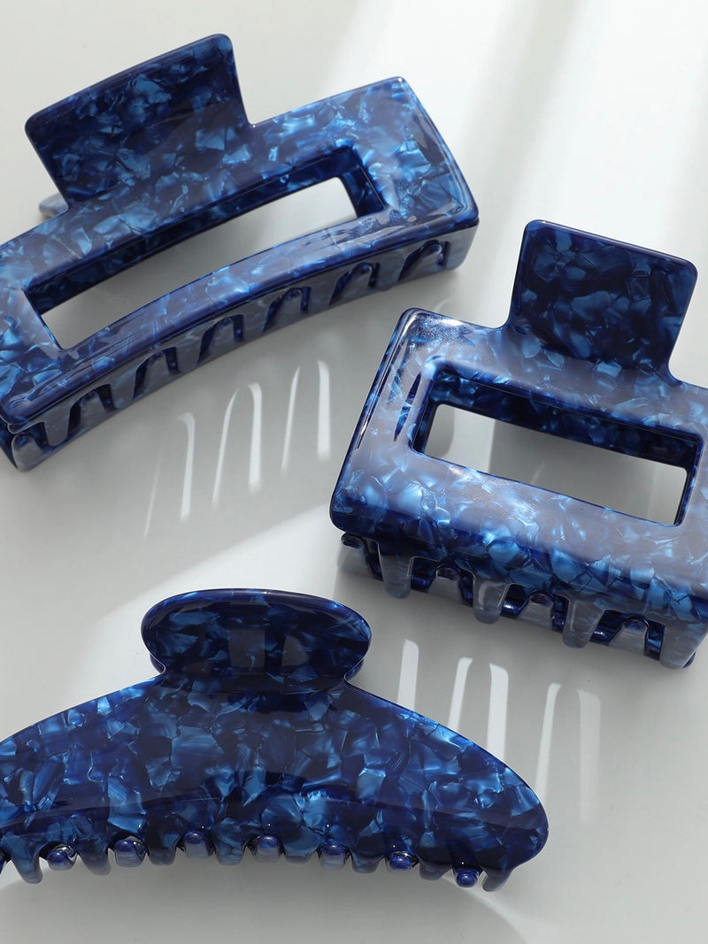 Denim Blue Large Claw Clip
