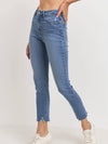 Medium Denim Skinny Straight Jean