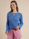 Getting There Pointelle Sweater