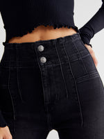 Jayde Denim Flare in Onyx