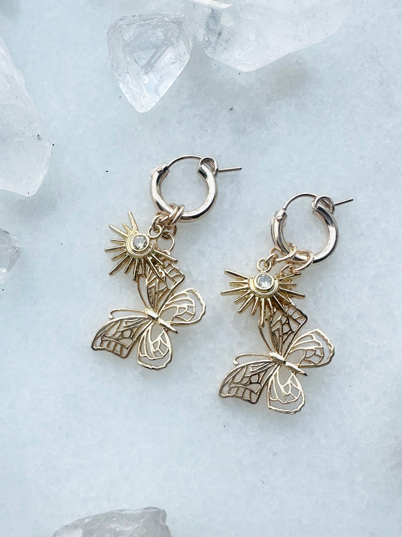 Butterfly Yellow Zircon Burst Huggy