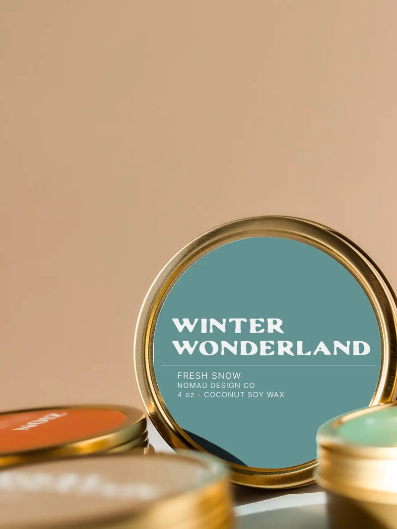 Winter Wonderland Travel Tin Candle