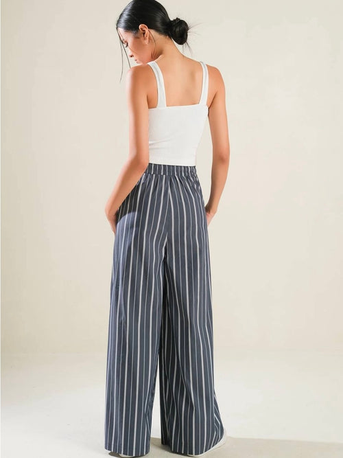Striped Wide Leg Pant