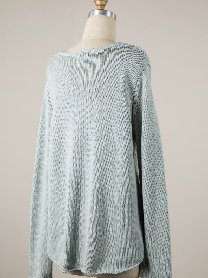 Sage Beach V Neck Sweater