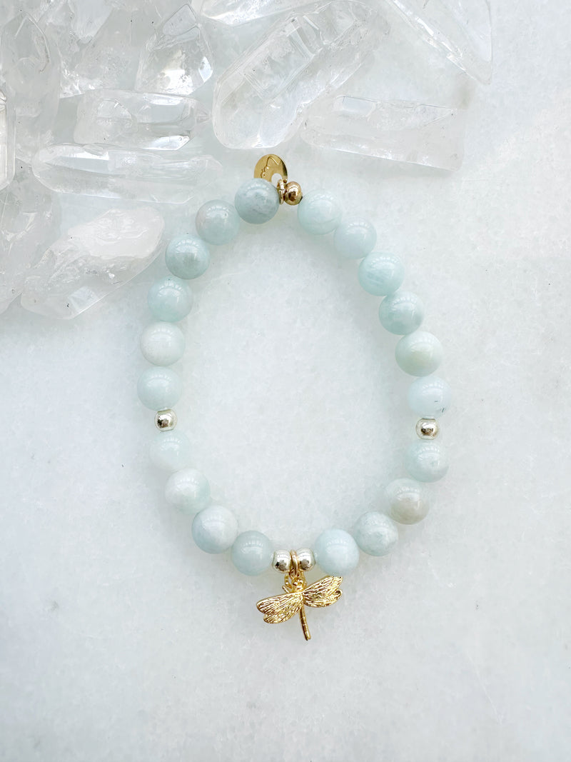 Aquamarine Dragonfly Octa Stretch