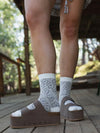 Retro Bloom Socks in Blue