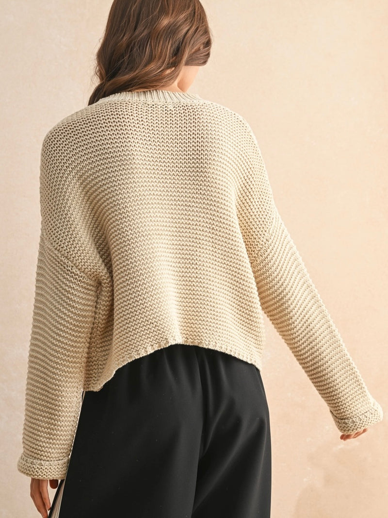 Round Neck Knit Asha Sweater