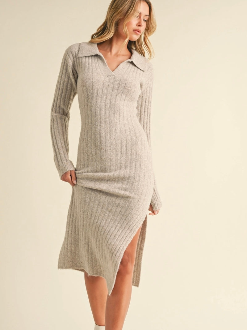 Collared Sweater Dress