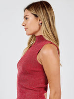 Festive Mock Turtle Neck Tank