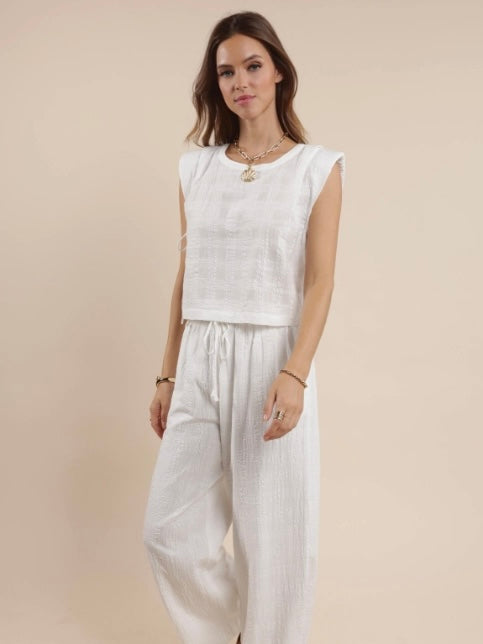 FINAL SALE Salty Life Side Tie Crop Top