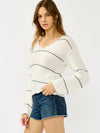 Summer Nights Blue Stripe Sweater