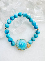 Apatite & Solar Quartz Octa Stretch